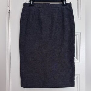 Elegant Dark Gray Pencil Skirt